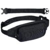 Sac Qaestuan Banane Reglable pour Running et Sport - Noir