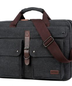 Baosha BC-07 - Sac à bandoulier pourordinateur portable de 17" - Grand sac de travail en toile - Sac à bandoulière