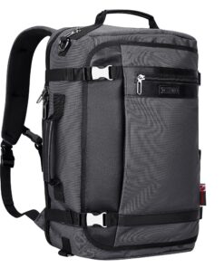 Sac à Dos de Voyage à USB pour Hommes/Femmes avec Certification Global Recycled Standard (B686 Gris Argenté)