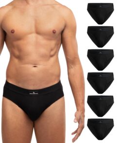 DANOIS ENDURANCE Lot de 6 Slips Classiques pour Homme en Coton Doux avec Stretch OEKO-TEX_standard_100