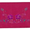 Syl'la Florale Porte-Portefeuille en Cuir Feminin pour Femme Fushia Vintage
