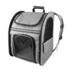 Sac Transport Chat avec Matelas en Peluche Amovible, Sac de Voyage Chat Extensible, Sac à Dos de Transport pour Animal D