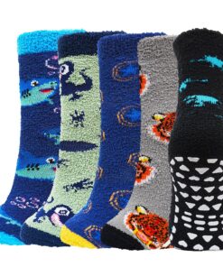 Chaussettes Polaires PUTUO Antidérapantes pour Filles Hiver Cadeau