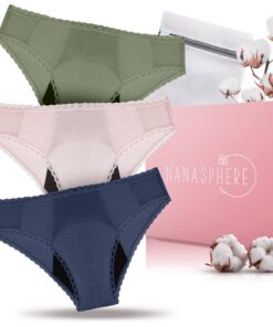 Culottes menstruelles ultra absorbantes coton bio Oeko-Tex | Adolescentes | Souvent saignement sous vêtement lavable rep