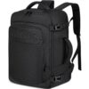 ENZOSUM Baggage Cabine pour Voyageurs Homme Femme 14 Pouces Noir, Petit Sac à Dos pour Ordinateur Portable,Noir, Baggage