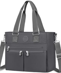 VOBUKE Sac main femme imperméable Nylon multi-poches voyage école