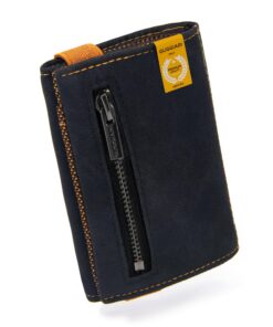 GUGGIARI® Porte-Cartes de Crédit Anti-RFID Homme - Compact et Fin avec Poche pour Monnaie