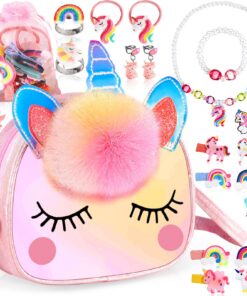 ZLPBAO Cadeau licorne plastique 20 pièces déguisement princesse pour filles 2-8 ans, idéal pour anniversaire et fête enf