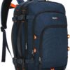 Tolaccea Sac à Dos Voyage Extensible Antivol TSA Bleu Marine 35L-45L Week-end Affaires Global Recycled Standard