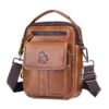BAIGIO Sacoche à Bandoulière Homme Sac à Cuir pour Travail et Usage Quotidien - Ajustable et Multifonctionnel