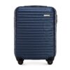 Valise Cabine Rigide WITTCHEN Bagage à Main ABS 4 Roulettes Pivotantes Air France Bleu Marine Taille M