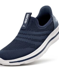 ODCKOI Baskets Slip-on Homme Respirantes - Légères et Confortables pour Ville et Randonnée - Chaussures de Sport sans La
