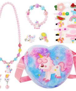 Fille Licorne Sac à Main Bijoux Violet03A Annivѐresaire Cher-chez-nous