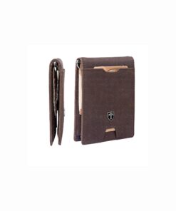 TRAVANDO "Vienna" Portefeuille Homme avec Pince à Billets et Etui RFID Sécurisé - Mince Porte-Monnaie Muet avec Clip en
