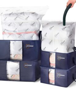 Packshield Kit de rangement compact - Compression avec aspirateur - Grande capacité XXL - Protégez et Transportez Duvets