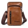 Étui en Cuir pour Téléphone Holster Sport Homme, Mini Sacs à Bandoulière pour iPhone 14 Pro Max 13 Pro 12 11 XR SE Samsu