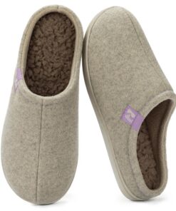 RockDove Chaussons en Feutre Robustes pour Femme Anti-Dérapants, Confortables pour la Maison et l'Intérieur
