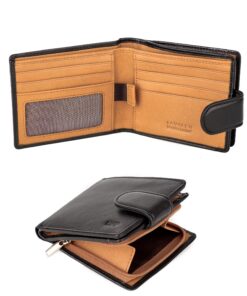 Lavalen Portefeuille Homme Cuir Veritable - Grande Capacite Poche à Glissière Pièces de Monnaie - Protection RFID pour P