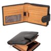 Lavalen Portefeuille Homme Cuir Véritable Blocage RFID Grande Capacité - Porte Monnaie pour Homme avec Poche à Glissière