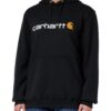 Carhartt Homme Sweat-shirt mi-épais avec logo imprimé Coupe ample Mode masculin Automne-hiverComfort en cotonStretchant