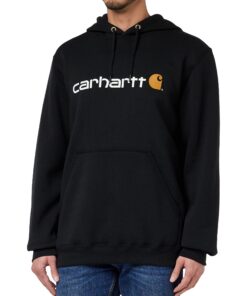 Carhartt Homme Sweat-shirt mi-épais avec logo imprimé Coupe ample Mode masculin Automne-hiverComfort en cotonStretchant