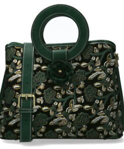 LAURA VITA Sac à poignée femme chic pour travail et weekend en cuir dur Alisa 04