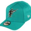 New Era Miami Marlins MLB Turquoise 9Forty A-Frame Adjustable Youth Cap - Taille Unique - Chapeau Baseball Adolescent -