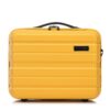 Valise cosmétique WITTCHEN COMODO Line Jaune abs Trousse de Toilette Femme Voyage Bagage à Main Bagage Cabine