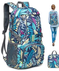 Sac à dos compressible 35L résistant à l'eau pour hommes Sac à dos pliable ultra léger Sac à dos de randonnée réfléchiss