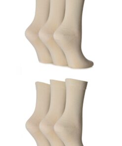 Chaussettes en bambou avec manchette de confort de SockShop - Femme - Lot de 6