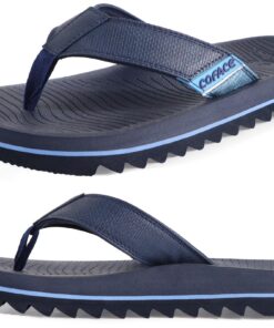 COFACE Sandales Homme Confortable Soutien Été Flipp Flops Chaussures de Plage et Piscine