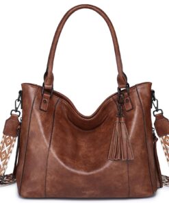 Sac à Main Femme Cuir PU Grande Capacité Pratique Travail Voyage Cadeau