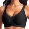 Soutiens-gorge Ganado Push-up Femmes Dentelle Sans Armature Comfort Col-en-V Sans Coutures