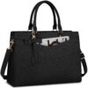 Sac à Main Lubardy Femme PU Cuir Grande Capacité pour Affaires et Voyage