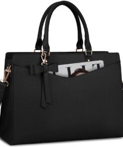 Sac à Main Lubardy Femme PU Cuir Grande Capacité pour Affaires et Voyage