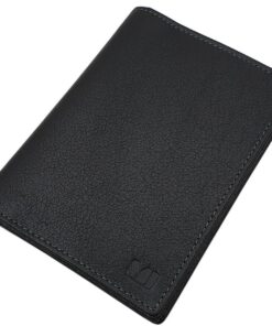Portefeuille en Cuir de Buffle avec Protection RFID & NFC (Noir) - Design MJ-Design-Germany, Wallet en Cuir Présentoir,