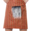 Smiffys Kilt Tartan Rouge avec Bourse | Costumes Halloween pour Adultes