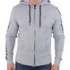 Tommy Hilfiger Sweat à Capuche Zip Homme - Tissu Respirant 100% Coton Organique pour Mode Urbaine - Taille Étendue XL/XX