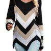 CUPSHE Pull ample pour Femme - Pull D'Hiver Encolure Dégagée Épaules Tombantes Noir 80% Acrylique 20% Polyester - L