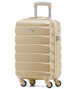 Valise de cabine Flight Knight Légère à 4 Roues en ABS - Approuvée par Plus de 30 Compagnies Aériennes, dont Air France,