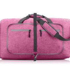 Daelesr Sac de Voyage Pliable de Grand Capacité 60L, Sac Voyage Élégant avec Chaussures Compartiment pour Homme et Femme