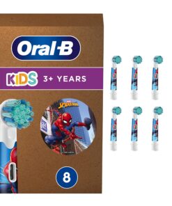 Oral-B Brosse à Dents Pro Kids Spiderman Brosse Remplaçable, Douce et Authentique, Compatible avec les Broseuses Électri