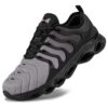 LARNMERN Chaussures de Sécurité Hommes Résistantes en Acier Respirables Lightweight Amorties Mode de Travail