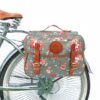 Tourbon Sacoche arrière pour vélo Fleur Imperméable Double Rangement Adulte Cavaliers Piscine Montagne 20L