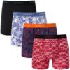 Boxer homme respirant lot de 4 caleçons doux braguette ouverte OEKO-TEX_standard_100