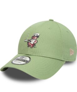New Era Half Time 9FORTY Casquette verte, taille unique, style sports, parfaite pour le printemps et l'été, respirante,