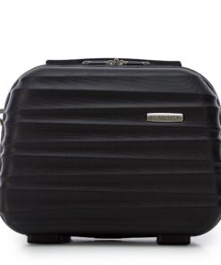 Valise cosmétique Wittchen Femme Groove Line Noir Bagage à Main Cabin Shuffle Air France Easyjet Transavia