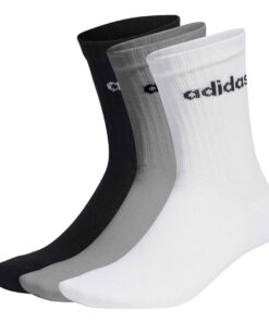 Adidas Linear Crew Cushionné Chaussettes 3 Pièces Mixtes