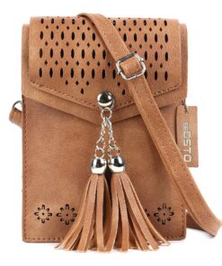 Sac à Main Femme Mode Puissant & Pratique - Double Compartiment & Franges Décoratives en PU Cuir, Taille Carrée avec 1 P