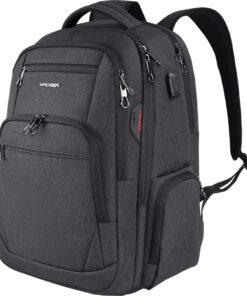 KROSER Sac à dos pour ordinateur portable adapté pour homme et femme | Grande taille 17,3" | Sac imperméable avec poches